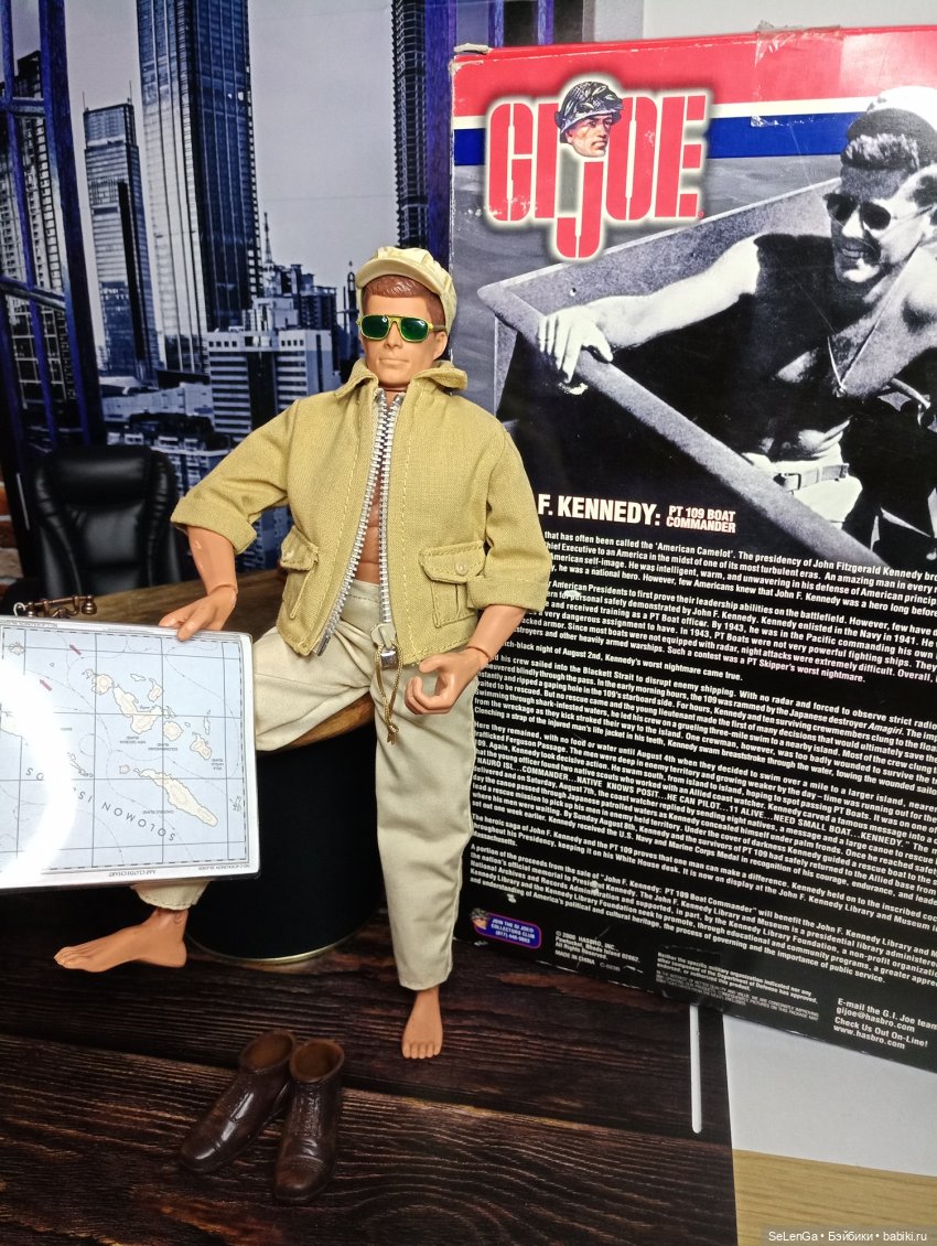 JOHN F. KENNEDY pt 109 boat commander от HASBRO