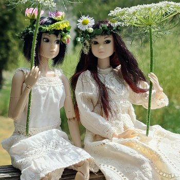 Японские нимфы на празднике Ивана Купалы