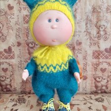 Новый комплект из пряжи пух норки с ботиночками