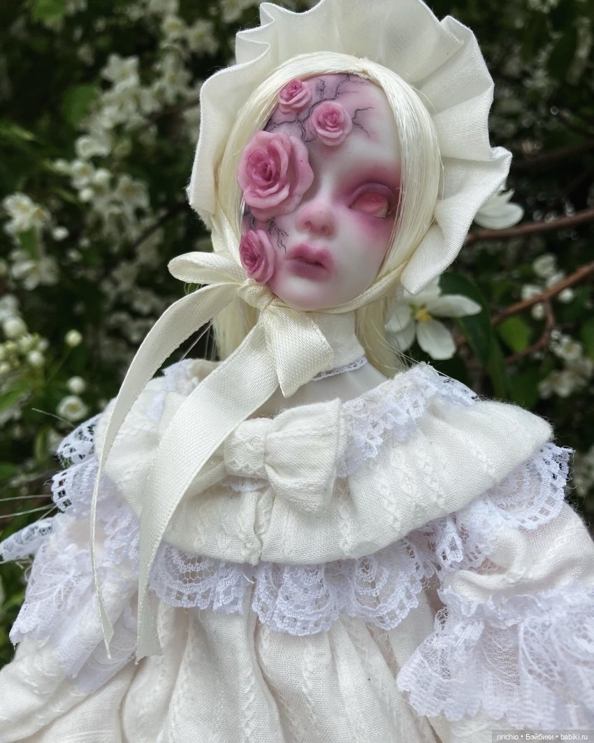 Текстильная БЖД кукла Роза 45 см (текстильное тело, руки, стопы, голова, шея и плечи напечатаны на 3д принтере). Имеются дополнительные шарниры в шее, кистях и щиколтках