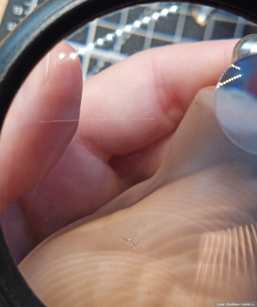 Эксперемент над телом Phicen m33. Склеиваем разрывы силикона (фото 5)