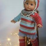 Костюм комбинированный на кукол 45-50 см