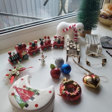 Лот новогодних аксессуаров
