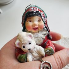 Ввтная игрушка Эскимоска с белым мишкой