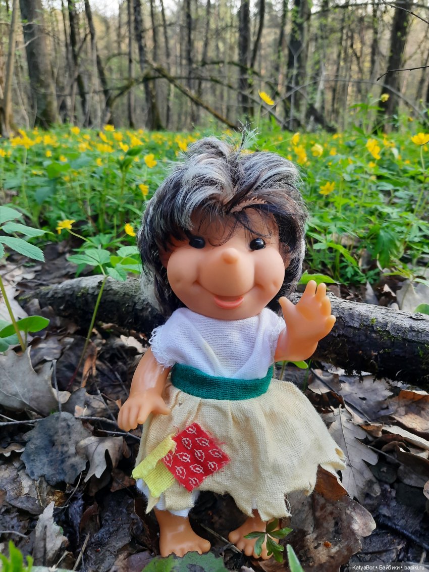 Про весну, Басика, ежика — Куклы Копытки (Schalkau) ГДР: винтаж (фото 9)