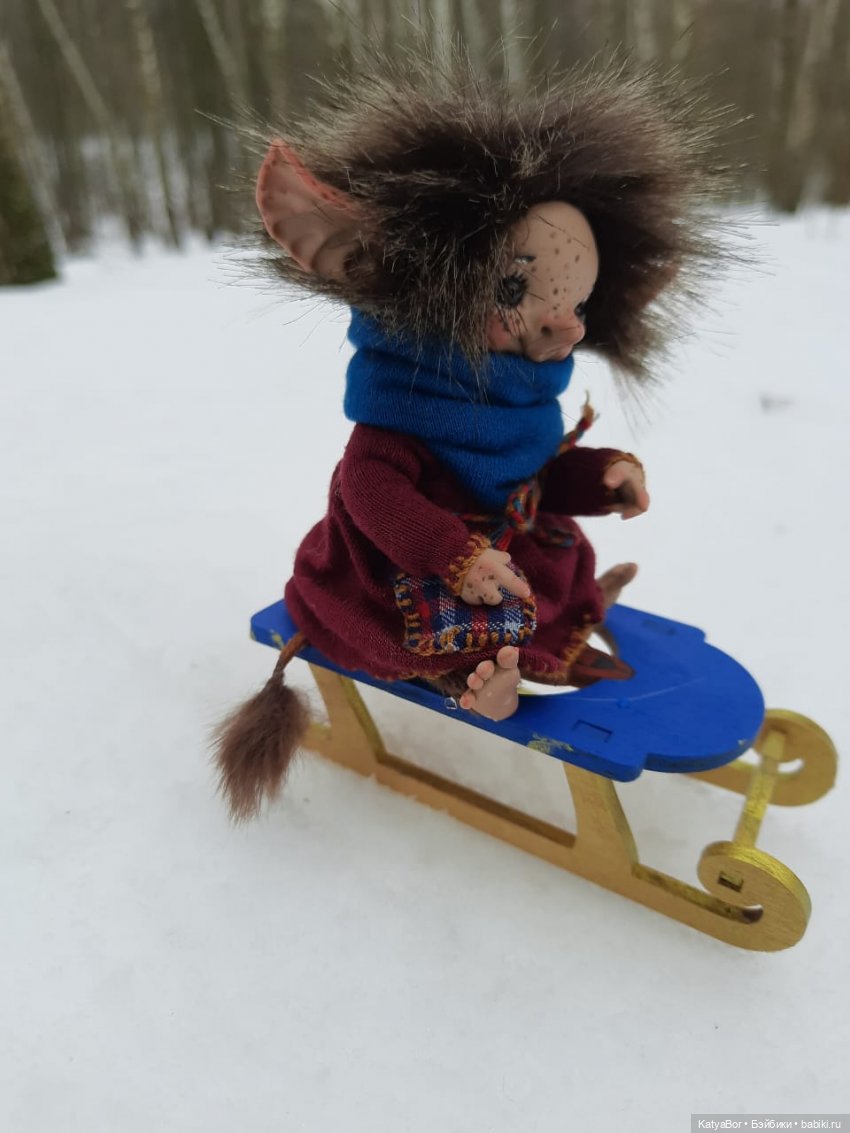 Аукаем зимой в лесу — Домашние фото авторских кукол: личные коллекции