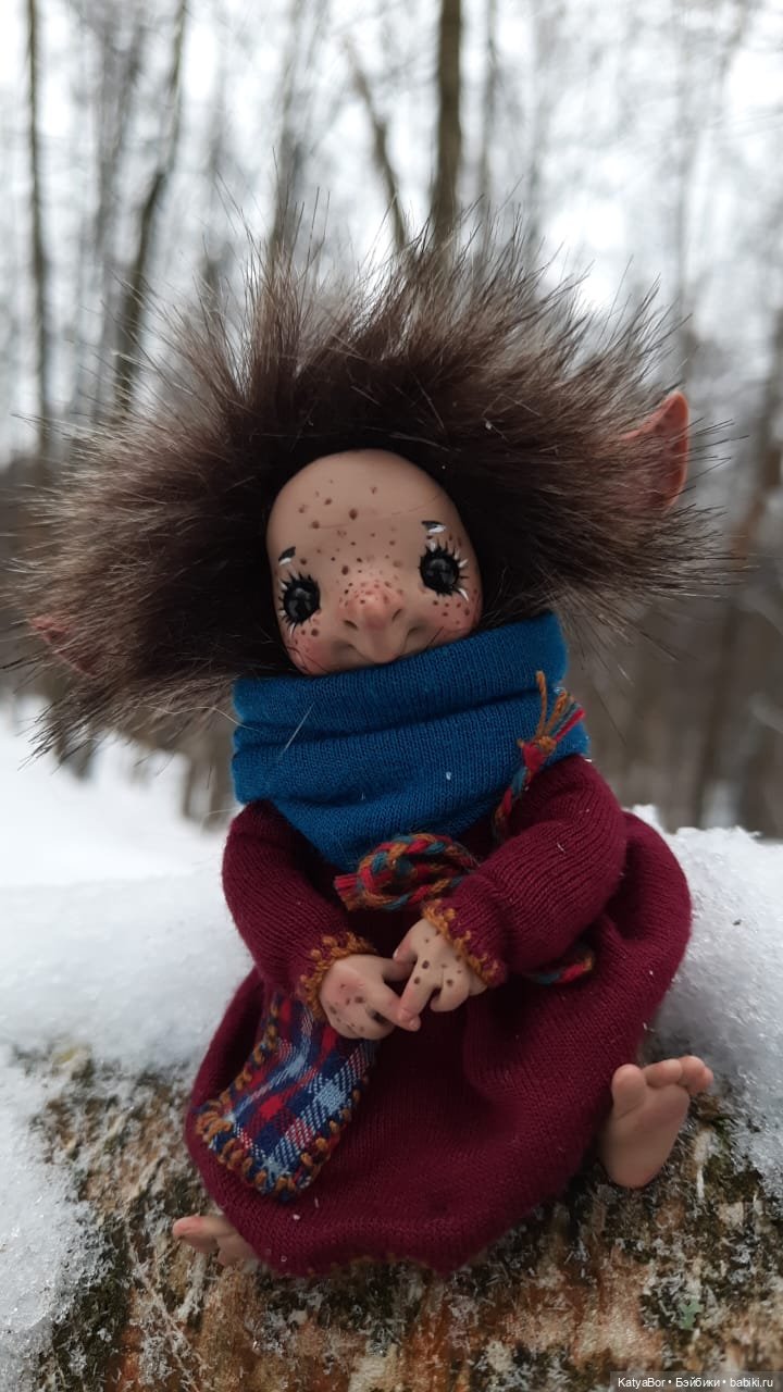 Аукаем зимой в лесу — Домашние фото авторских кукол: личные коллекции (фото 7)