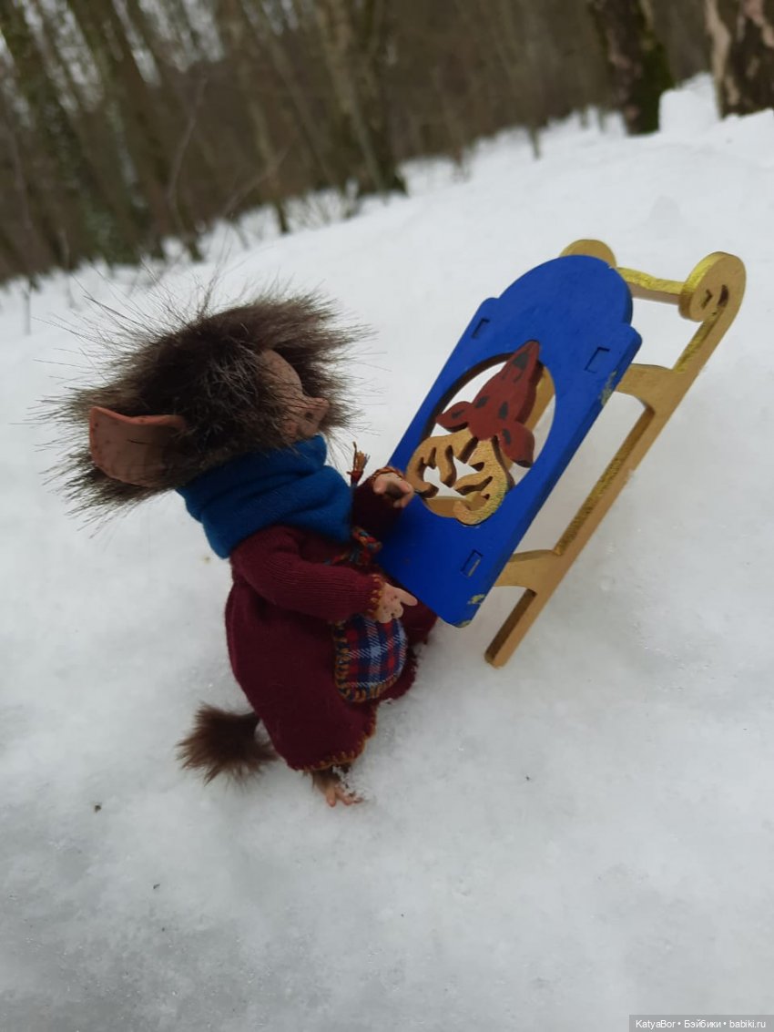 Аукаем зимой в лесу — Домашние фото авторских кукол: личные коллекции