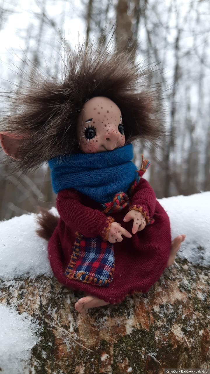 Аукаем зимой в лесу — Домашние фото авторских кукол: личные коллекции (фото 8)
