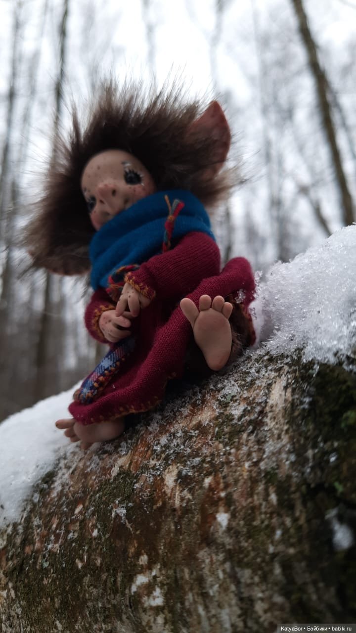 Аукаем зимой в лесу — Домашние фото авторских кукол: личные коллекции (фото 9)