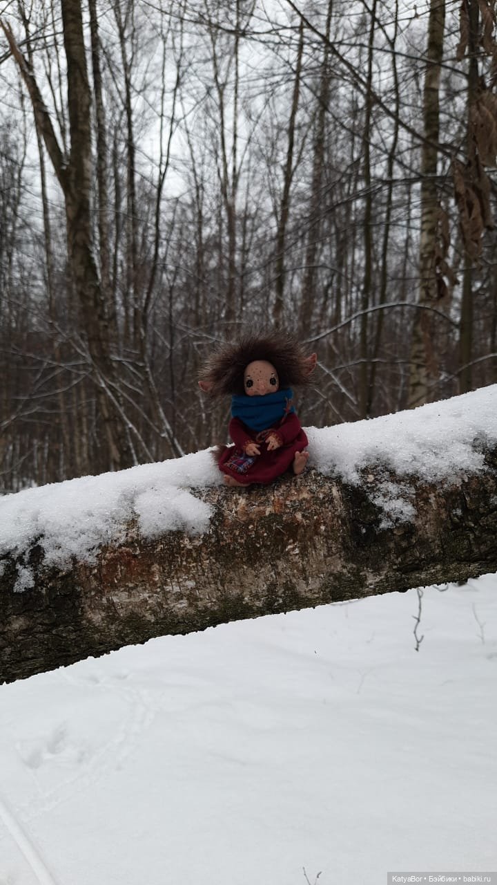 Аукаем зимой в лесу — Домашние фото авторских кукол: личные коллекции