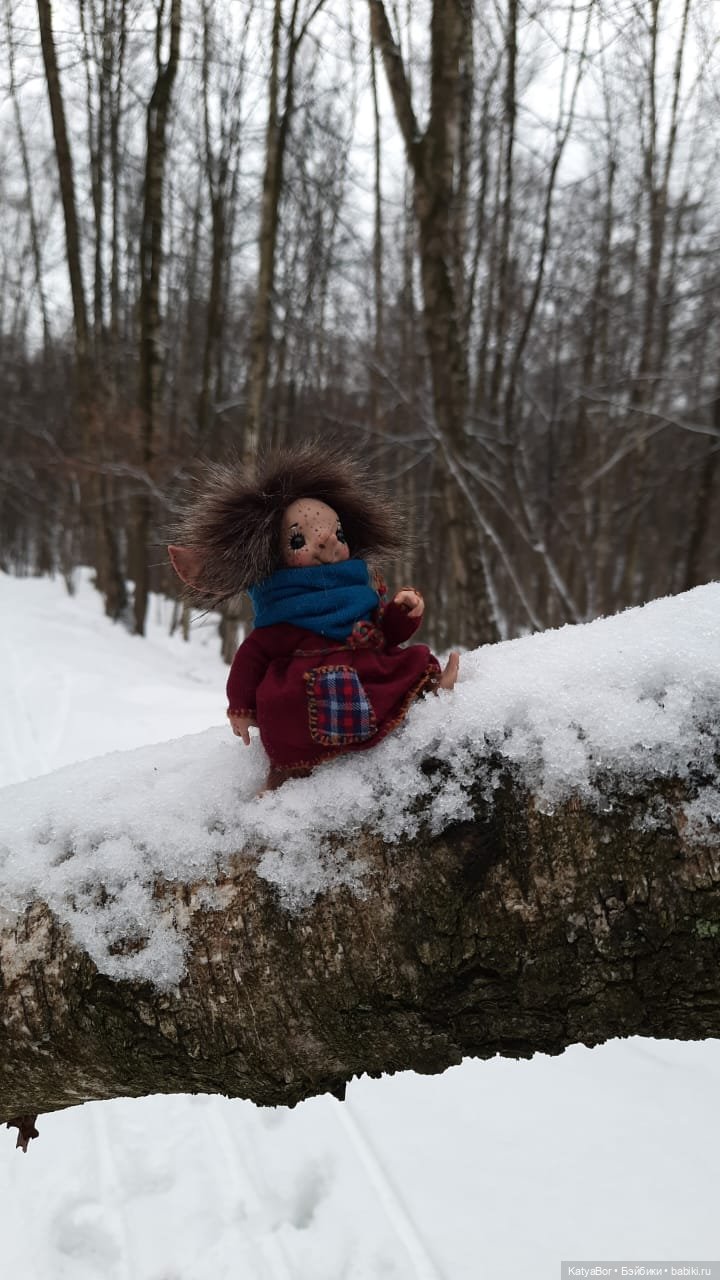 Аукаем зимой в лесу — Домашние фото авторских кукол: личные коллекции (фото 6)