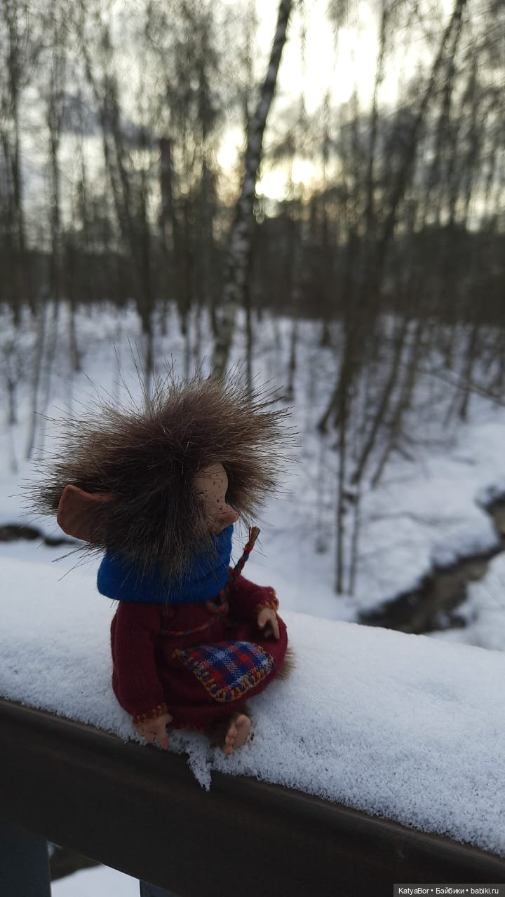 Аукаем зимой в лесу — Домашние фото авторских кукол: личные коллекции