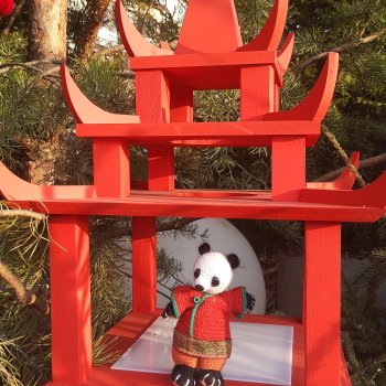 Панда Катюша знакомилась с Китаем