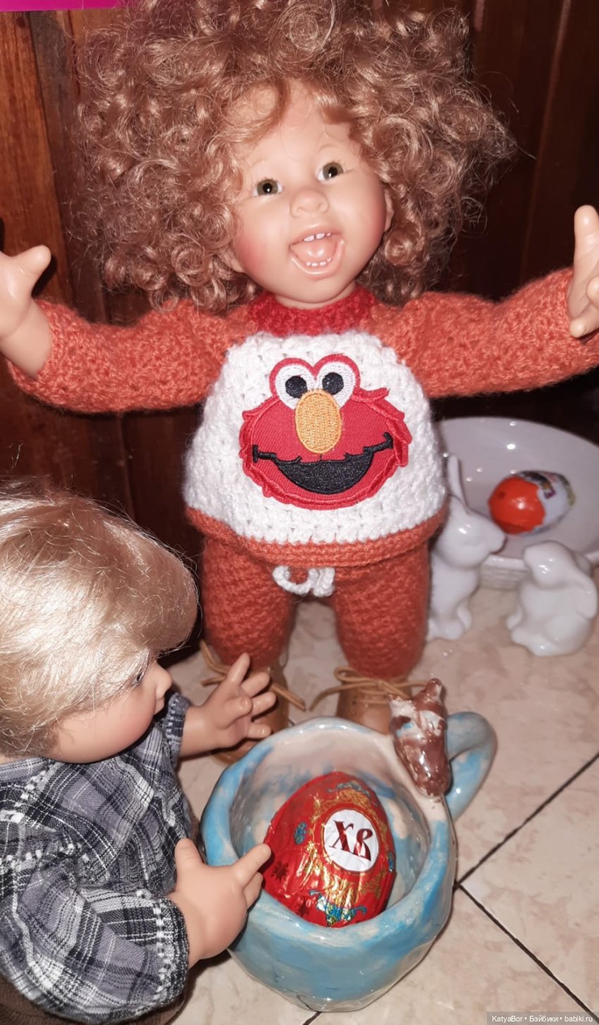 Пасха с двумя вихтелями — Куклы Rosemarie Anna Muller (Мюллер): Вихтели (Wichtel) (фото 10)