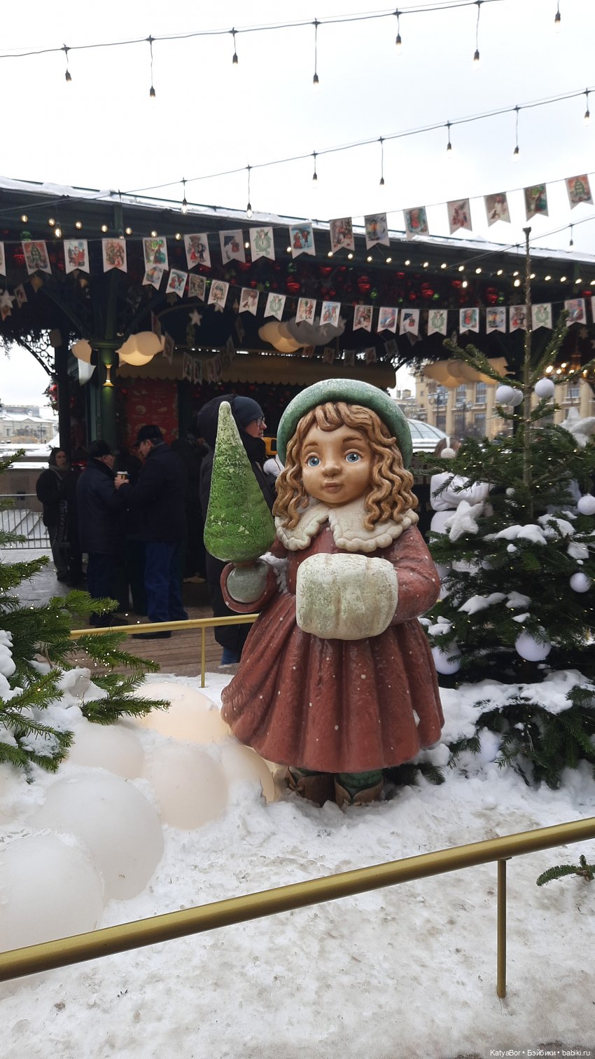 Пряничный человечек путешествует в Рождество