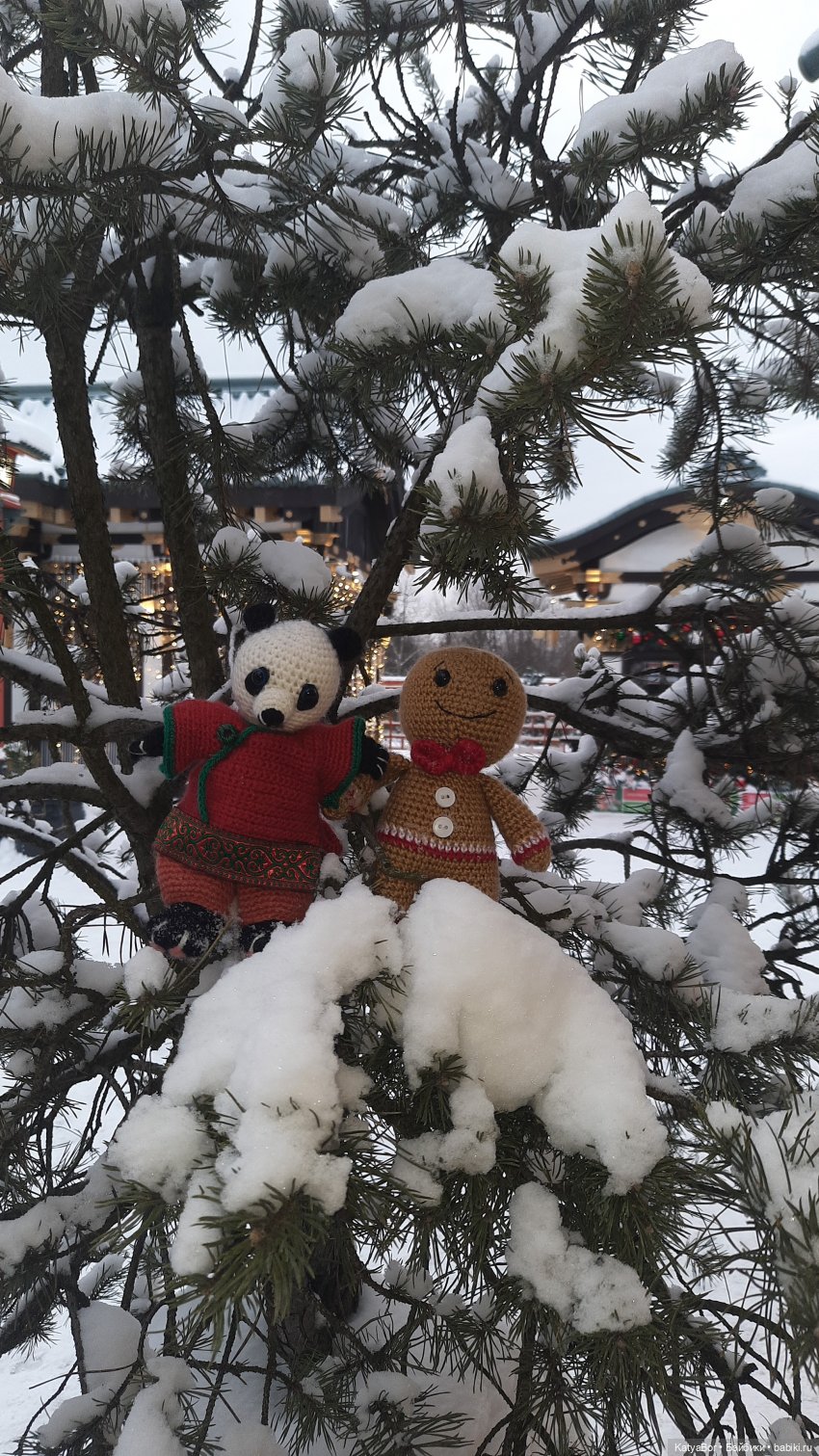 Пряничный человечек путешествует в Рождество