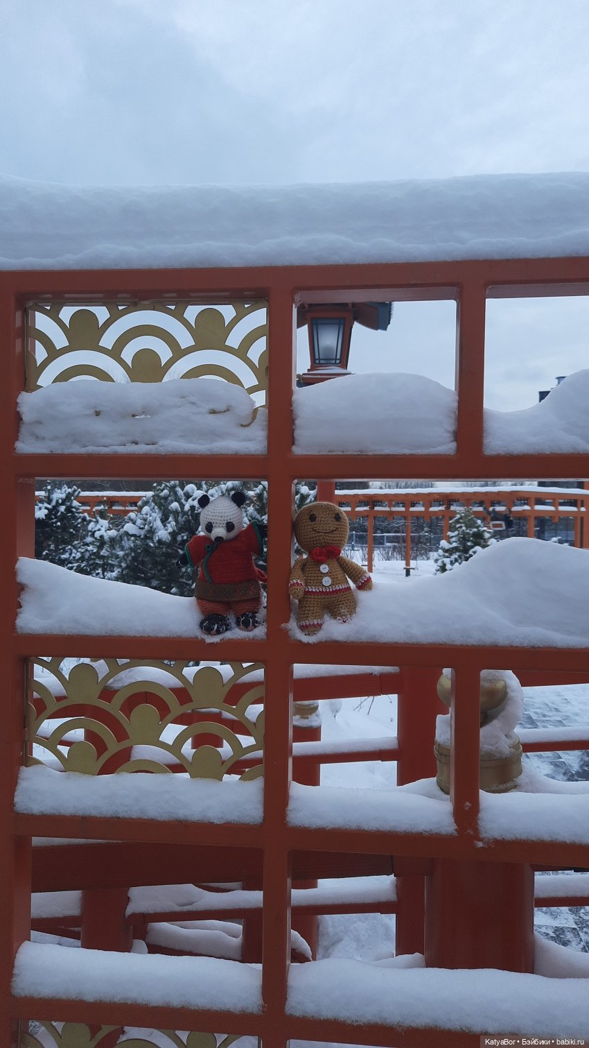 Пряничный человечек путешествует в Рождество