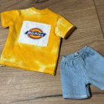 Комплект с шортами на экшена