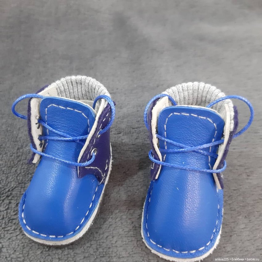 Кукольная обувь из натуральной кожи. На ножку 5см по стельке.