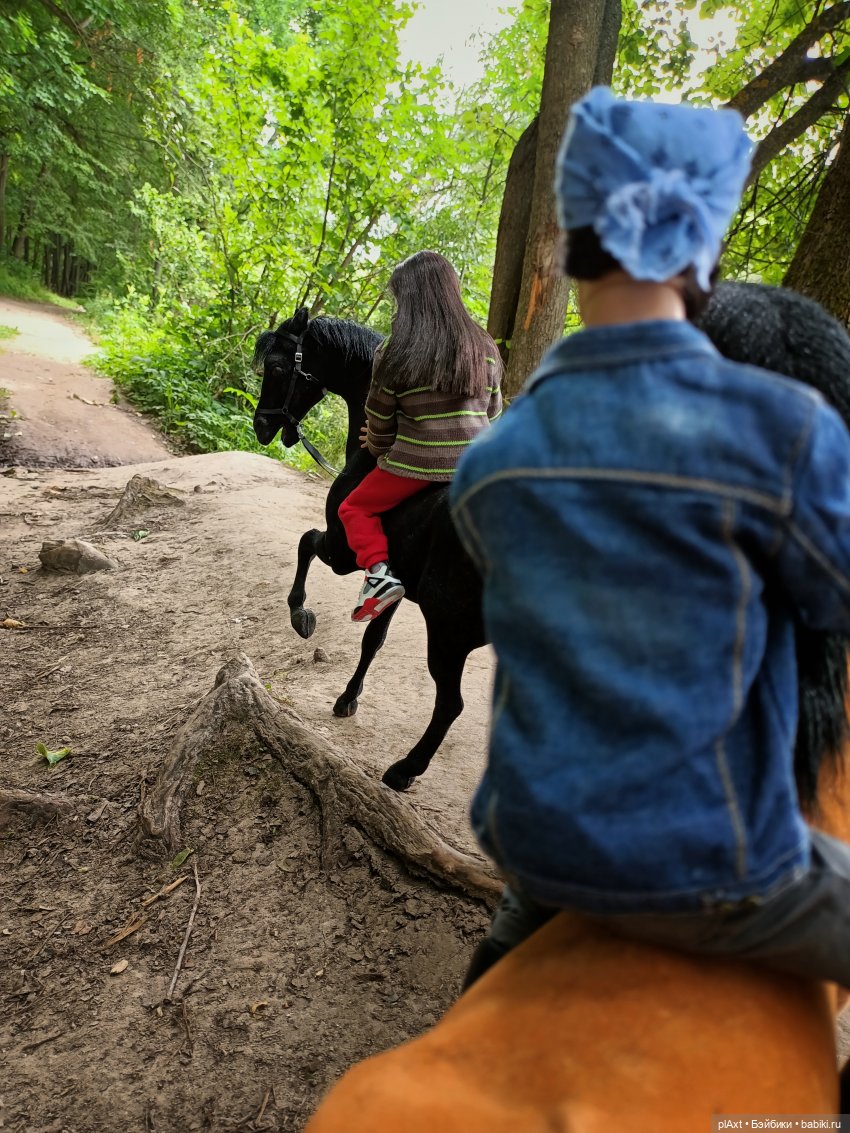 Фил и Ромка. Конная прогулка