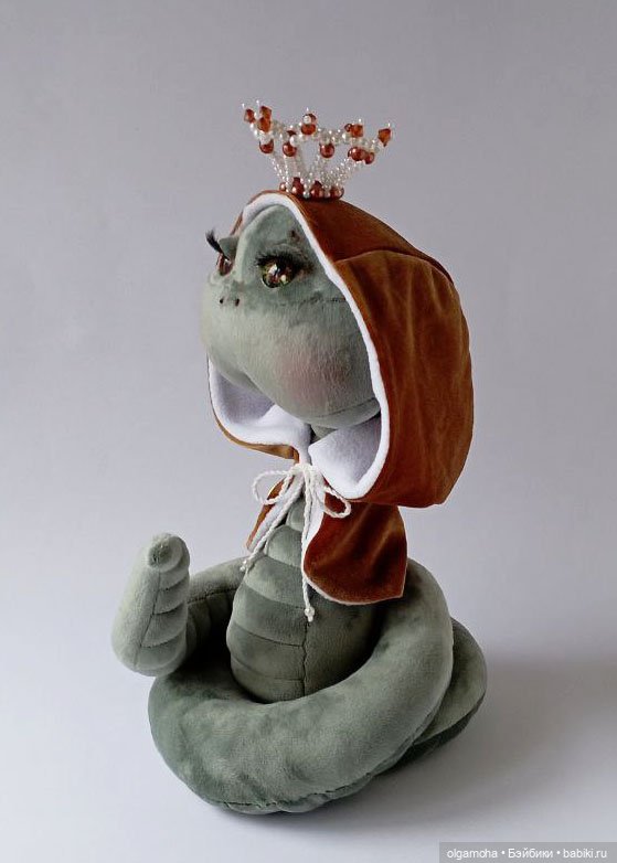 2025 год - год Змеи — Текстильные игрушки и примитивы: кофейные (фото 10)