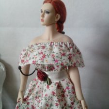 Выкройка платья на девушек Phicen, Барби и похожих фигур