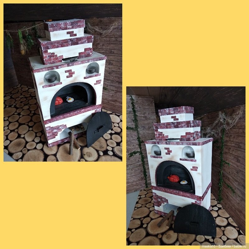Печка? Да, сказочная… — Кукольная миниатюра своими руками: еда (фото 3)