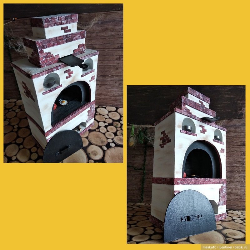 Печка? Да, сказочная… — Кукольная миниатюра своими руками: еда (фото 2)