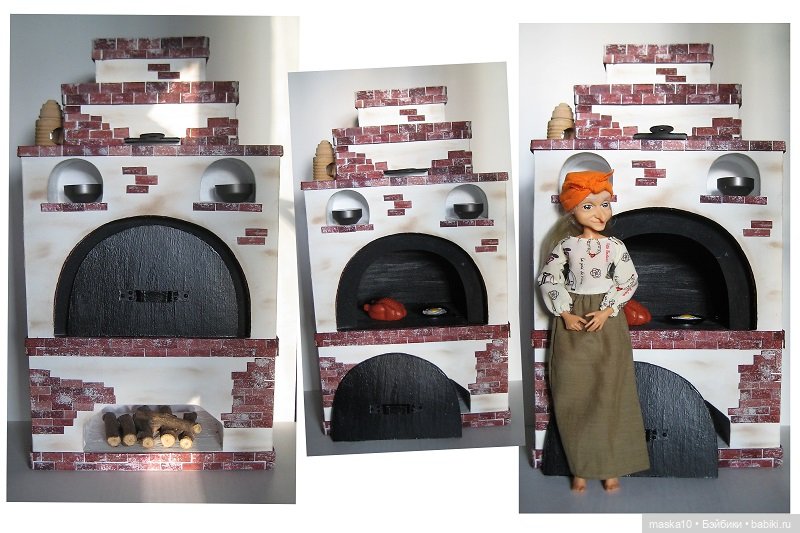 Печка? Да, сказочная… — Кукольная миниатюра своими руками: еда (фото 7)