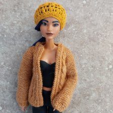 Кардиган для кукол формата Барби