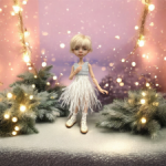 Платье со страусиными перьями