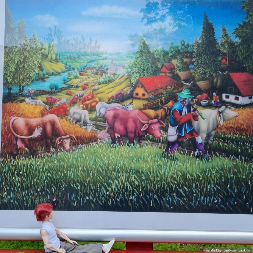 Посетили с Чонгуком уличную выставку (фото 4)