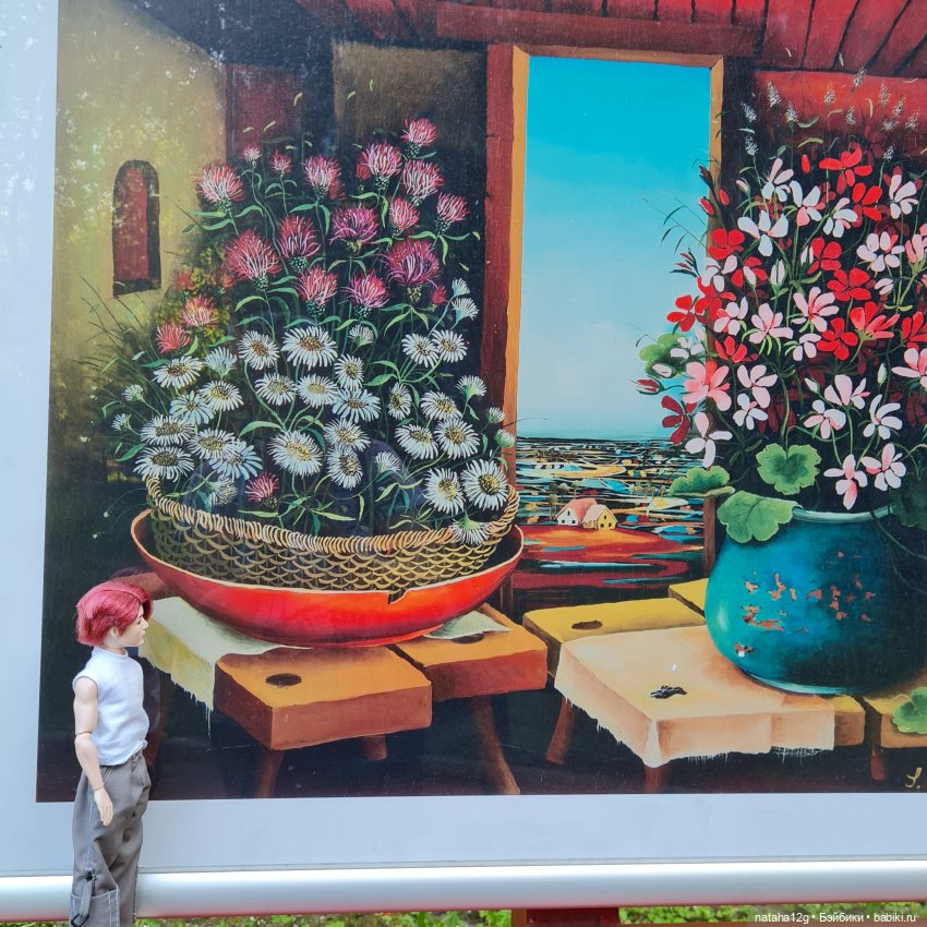 Посетили с Чонгуком уличную выставку (фото 3)