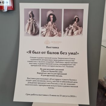 Маленькая выставка кукол