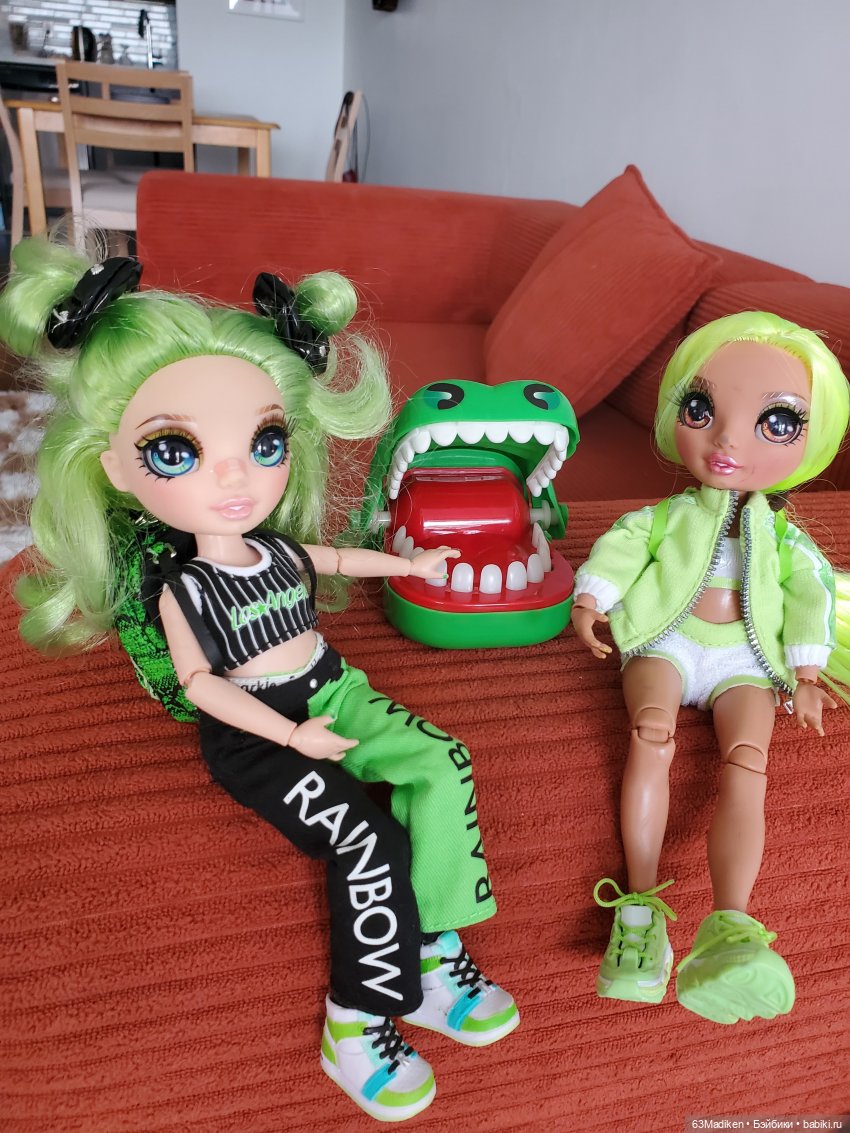 Мы играли с крокодилом🐊 — Куклы Rainbow High (Рейнбоу Хай (фото 3)