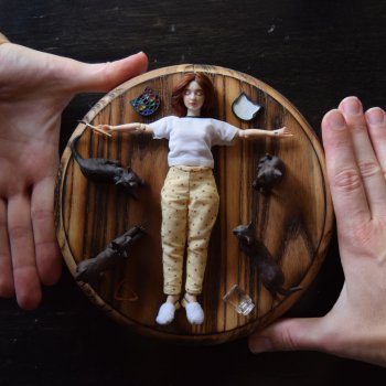 Как сделать мейкап, парик и одежду, если ваша кукла помещается на ладошке