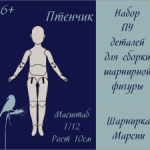 Набор полиуретановых деталей для сборки Птенчик в масштабе 1/12