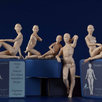 Наборы ПУ деталей для сборки шарнирной куклы