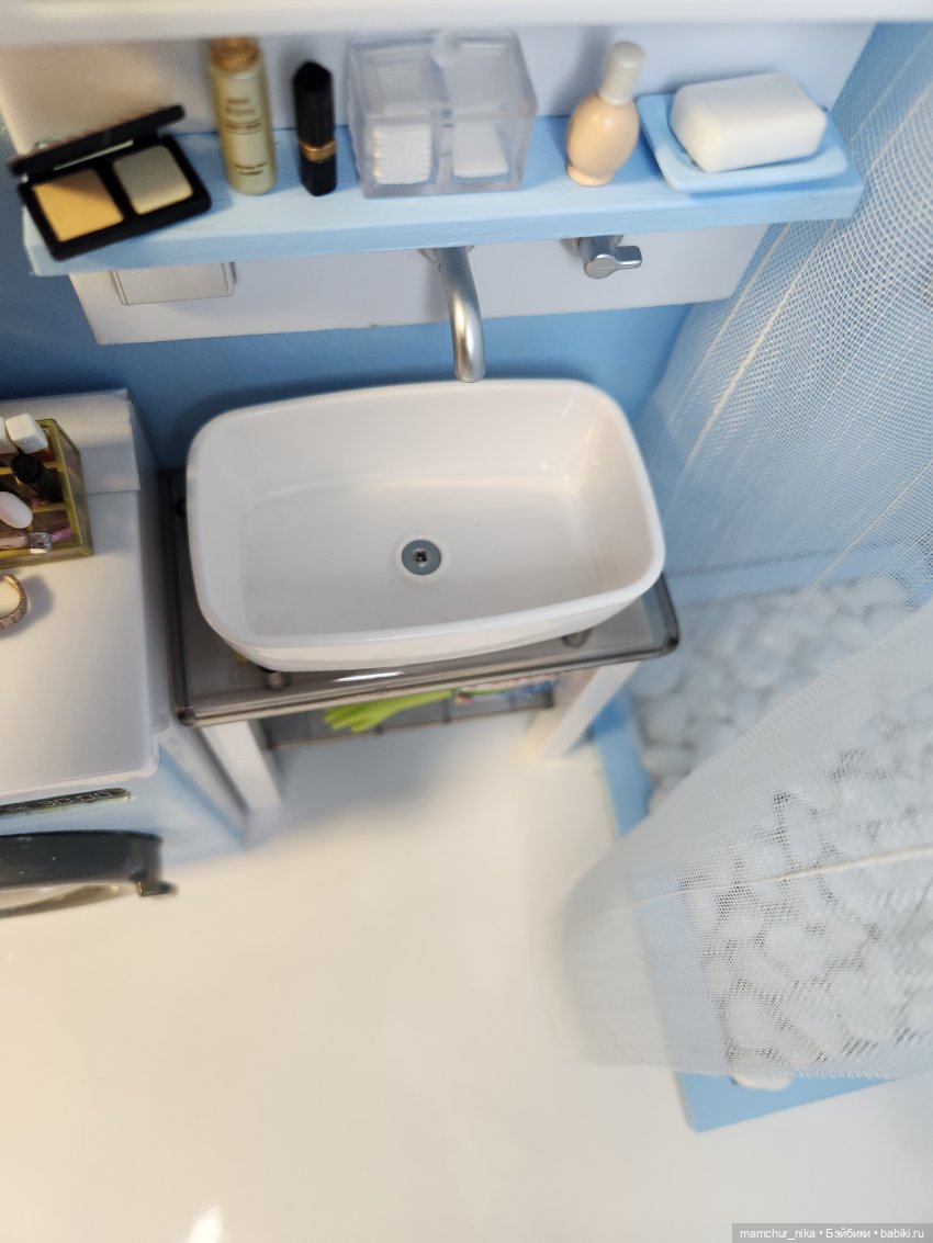 Ванная комната 💙 — Румбоксы и кукольные интерьеры: фото (фото 4)