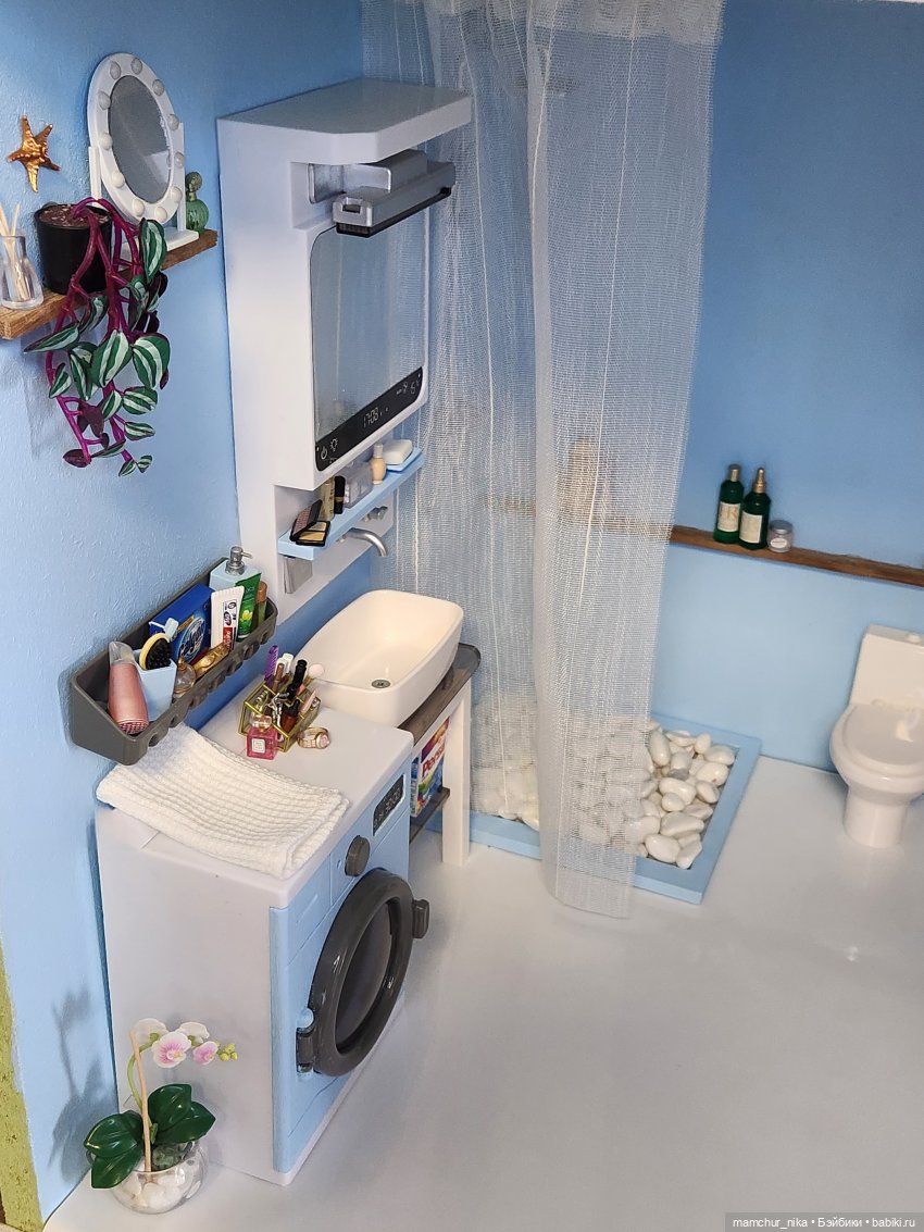 Ванная комната 💙 — Румбоксы и кукольные интерьеры: фото (фото 2)