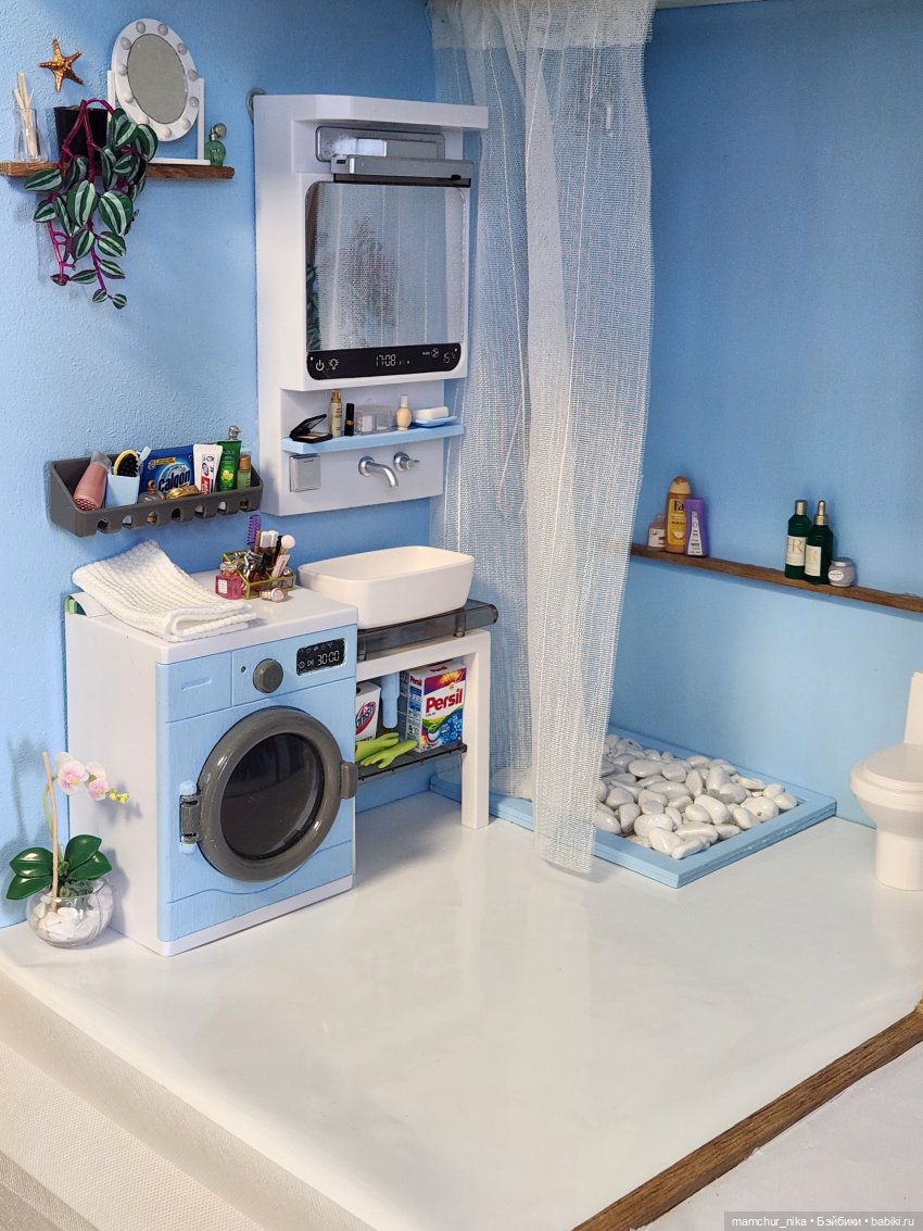 Ванная комната 💙 — Румбоксы и кукольные интерьеры: фото