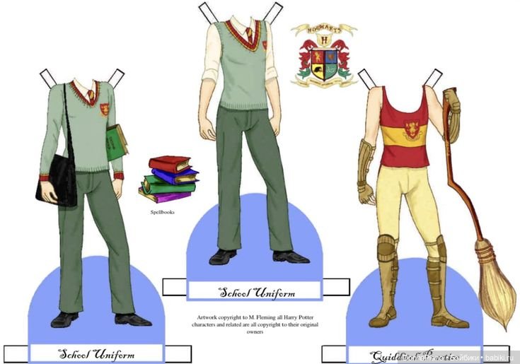 Бумажные куклы Гарри Поттера. Часть 1 (фото 2)