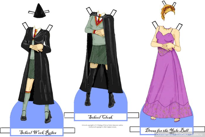 Бумажные куклы Гарри Поттера. Часть 1