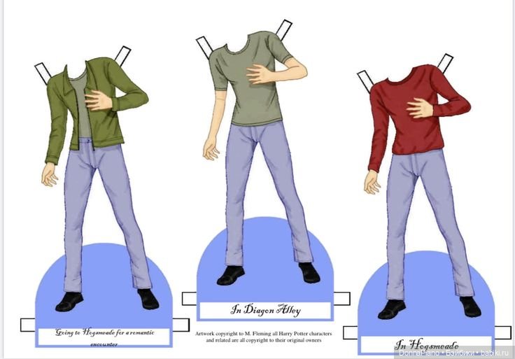Бумажные куклы Гарри Поттера. Часть 1