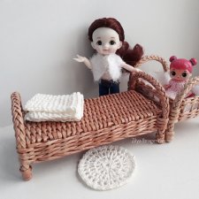 Плетёная кроватка для Баболи , немного процесса