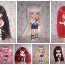 У моих малышей есть младшая сестрёнка - девочка с фиалковыми глазами и сердечками на щечках