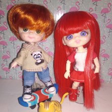 Как я соединяла голову бабольки с телами обитцу 11см и YMY