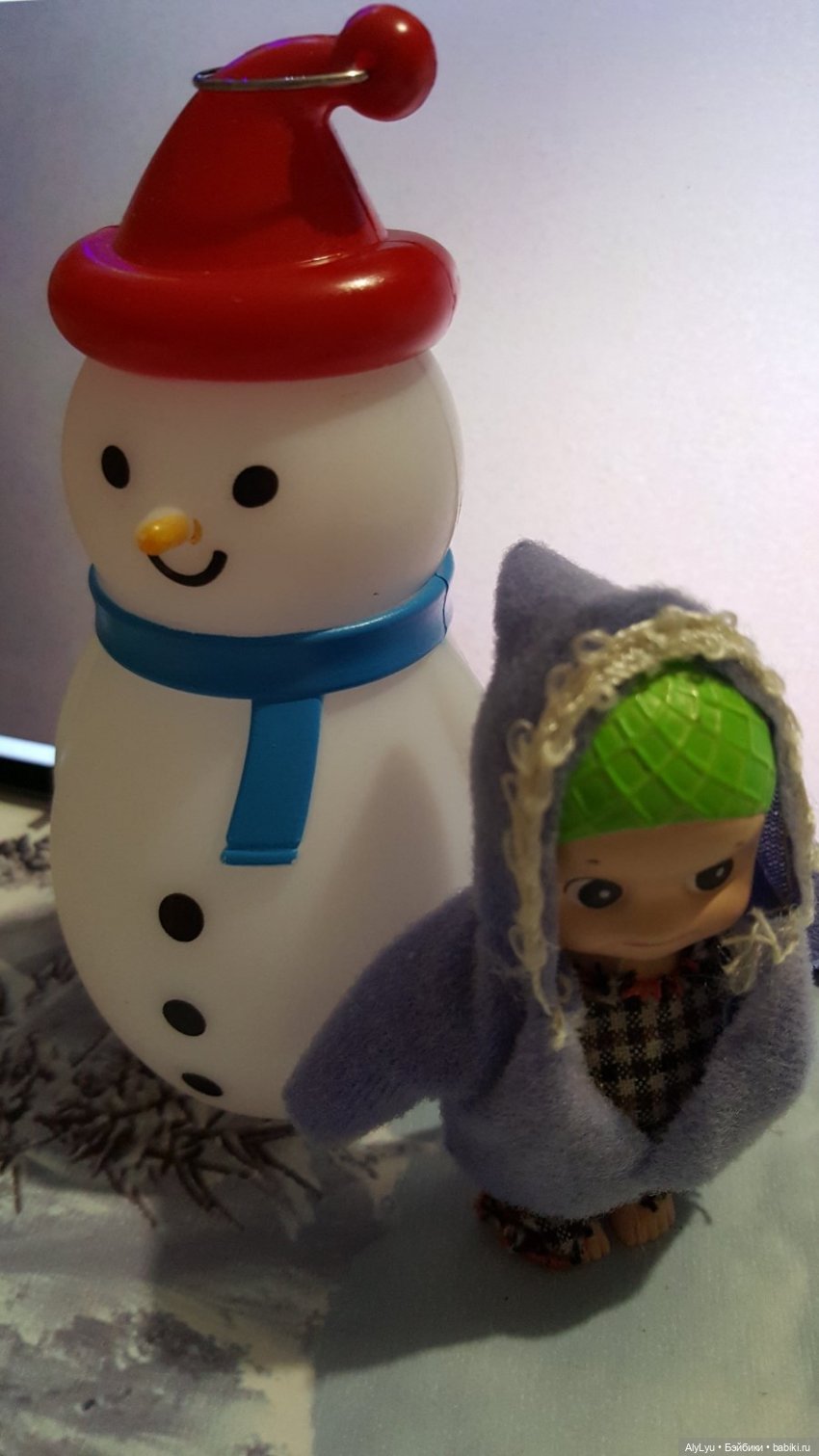 Вечерняя прогулка в снегу