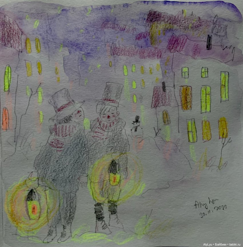 Вот и декабрь — Рисование и арт: скетчи (фото 10)